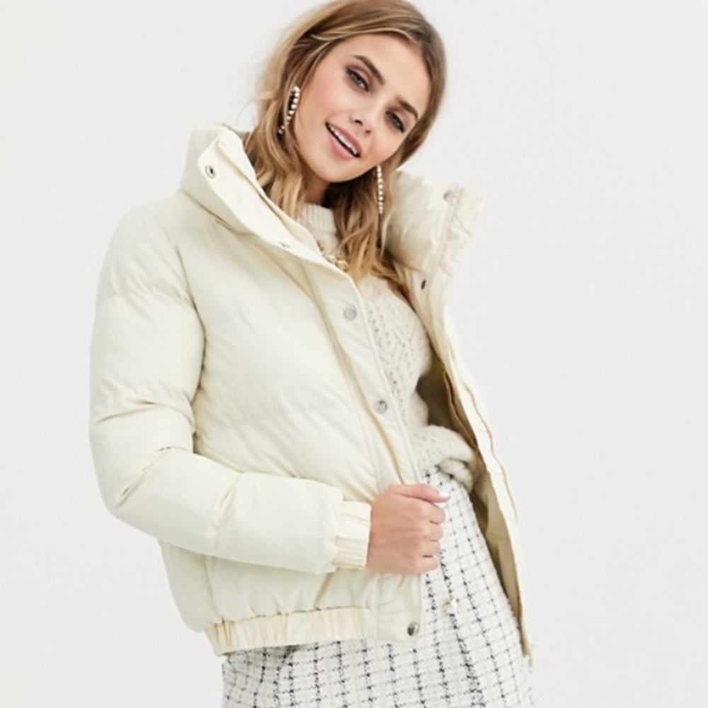 Cream Puffer Jacket